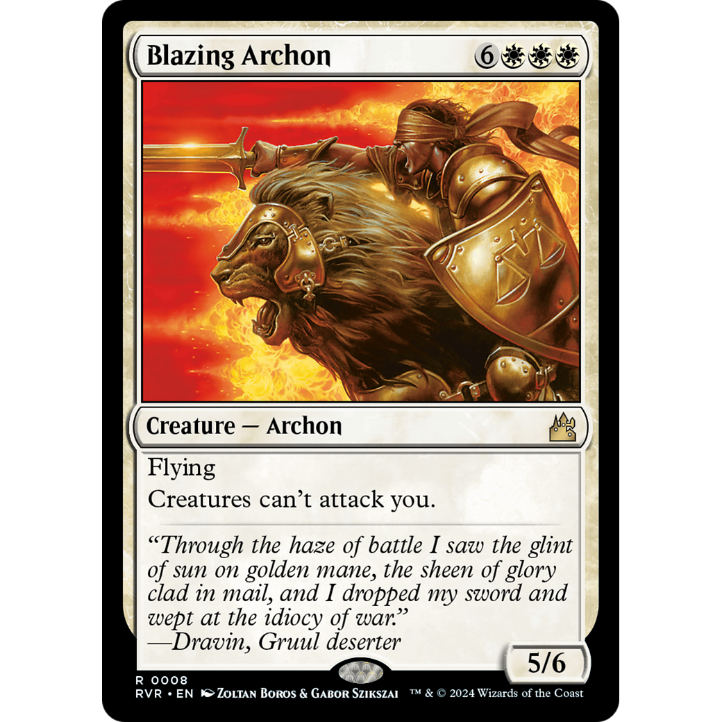 Blazing Archon (RVR-008) - Ravnica Remastered Foil