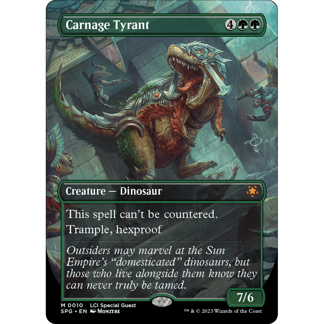 Carnage Tyrant (Borderless) (SPG-010) - Special Guests (Borderless)