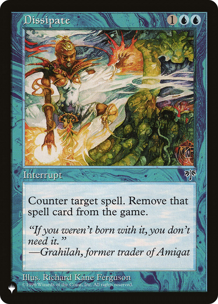 Dissipate (LIST-) - The List