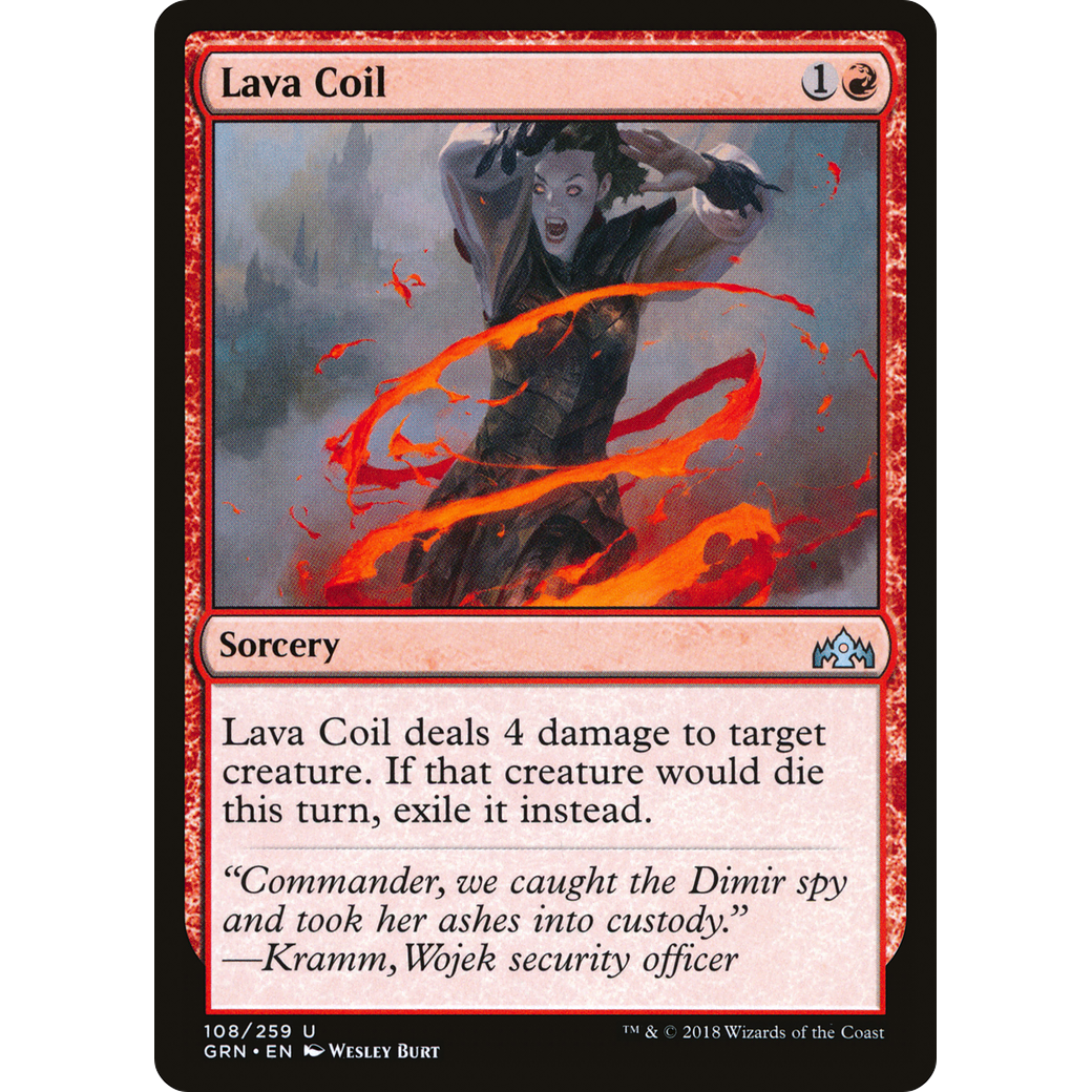 Lava Coil (GRN-108) - Guilds of Ravnica Foil