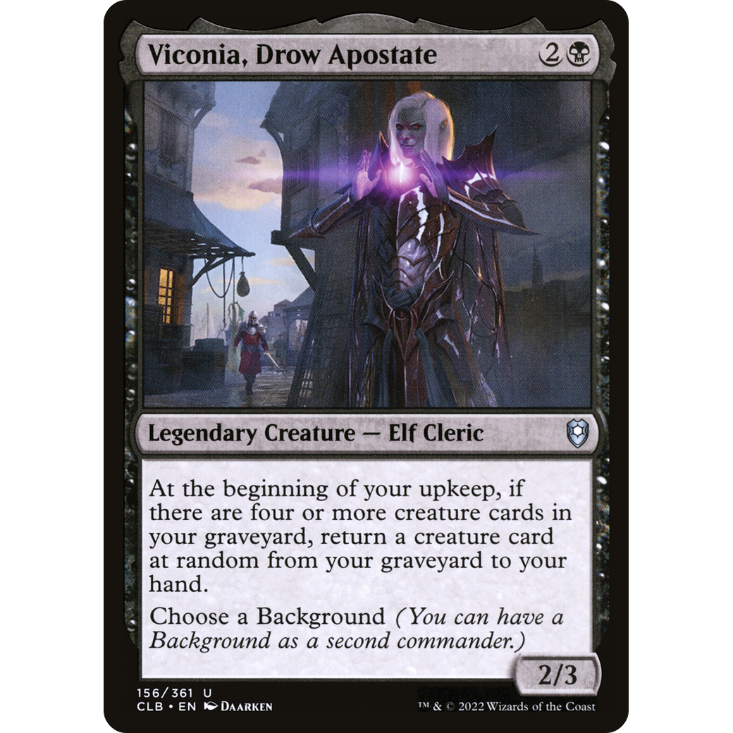 Viconia, Drow Apostate (CLB-156) - Commander Legends: Battle for Baldur's Gate