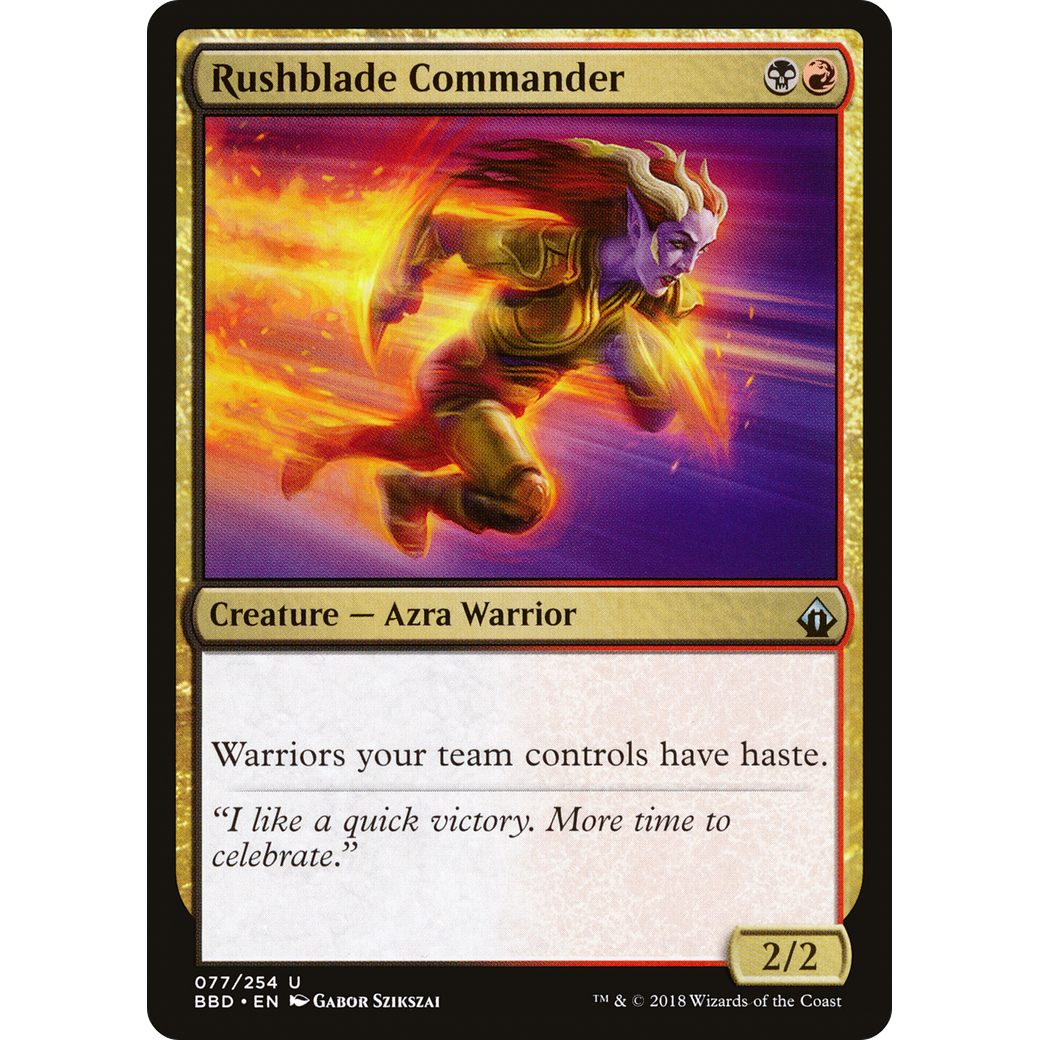 Rushblade Commander (BBD-077) - Battlebond Foil