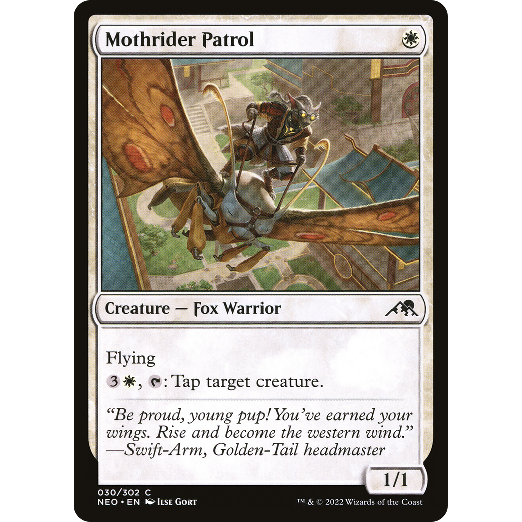 Mothrider Patrol (NEO-030) - Kamigawa: Neon Dynasty Foil