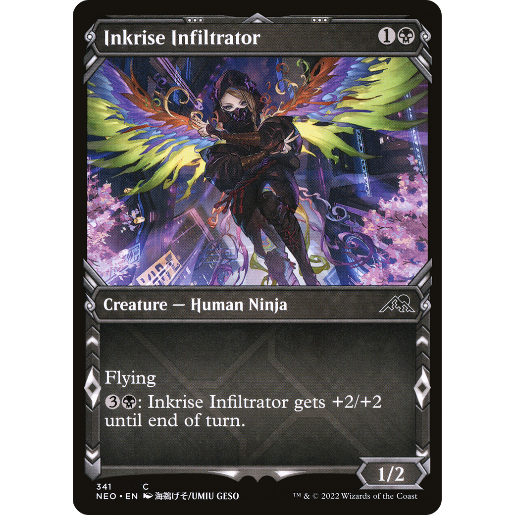 Inkrise Infiltrator (NEO-341) - Kamigawa: Neon Dynasty: (Showcase)