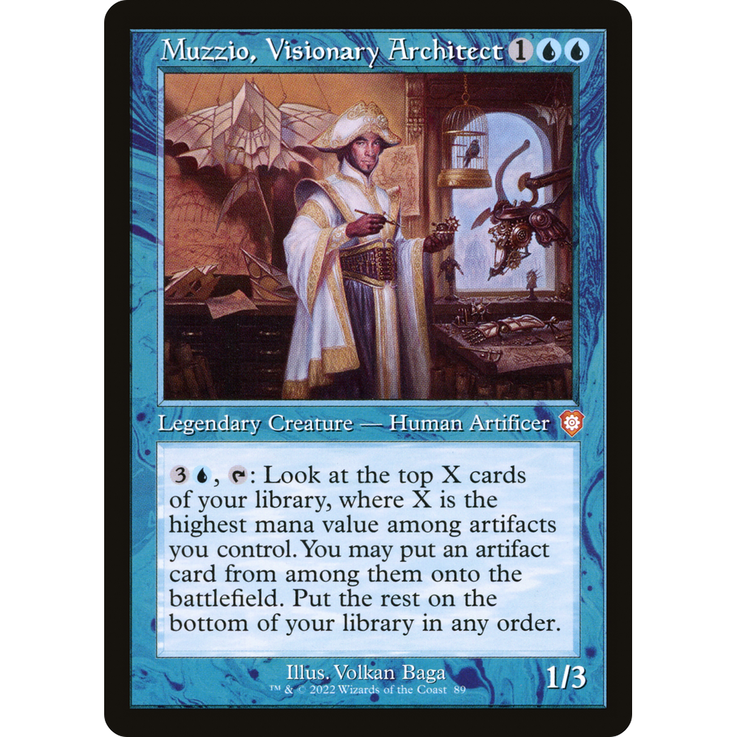 Muzzio, Visionary Architect (Retro Frame) (BRC-089) - The Brothers' War Commander
