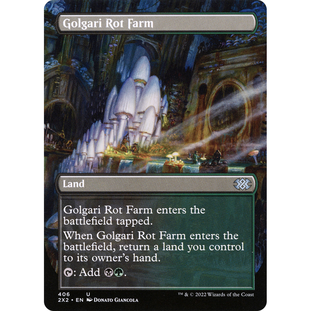 Golgari Rot Farm (Borderless) (2X2-406) - Double Masters 2022 (Borderless)