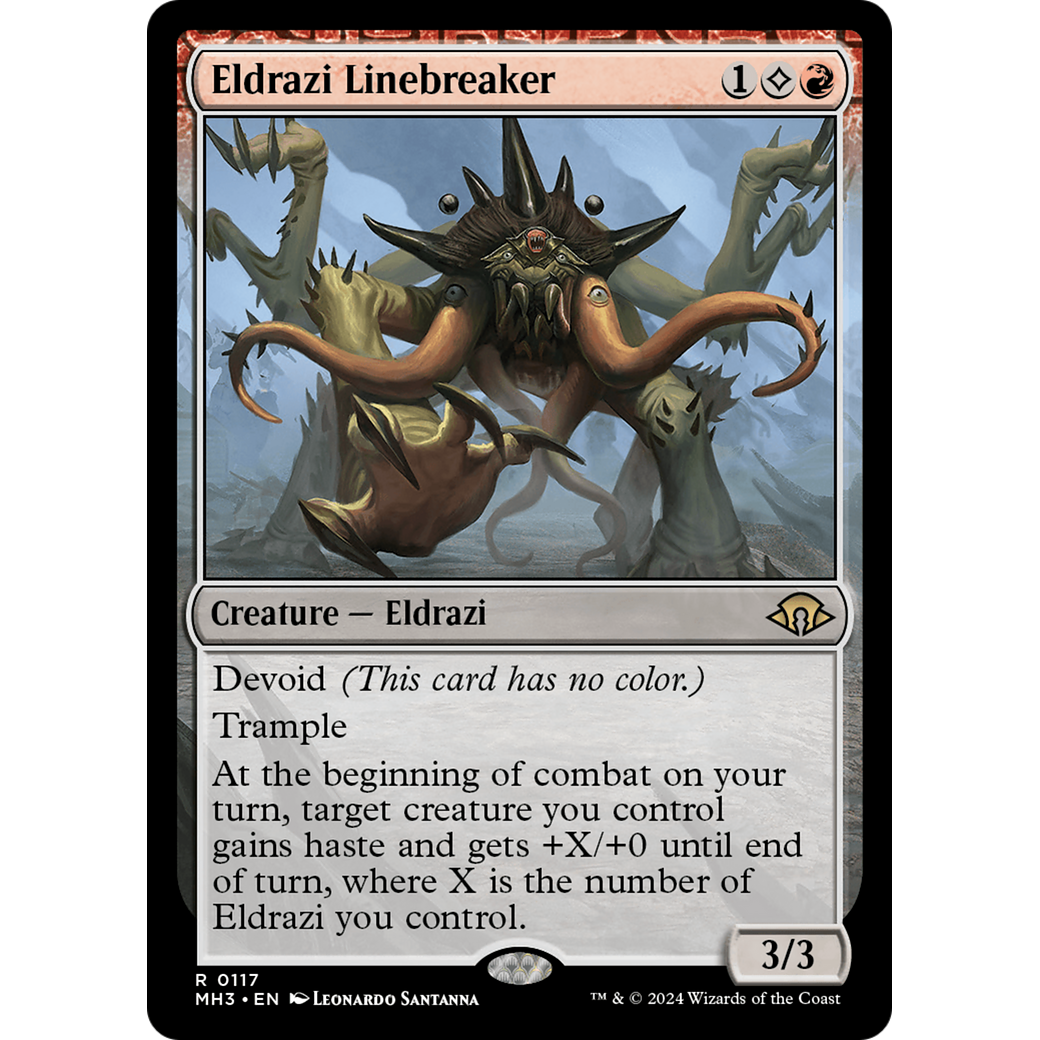 Eldrazi Linebreaker (MH3-117) - Modern Horizons 3: (devoid) Foil