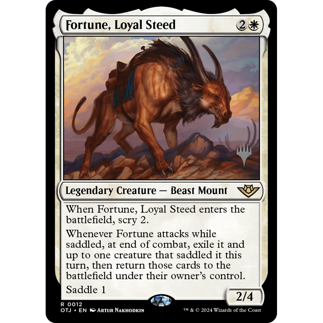 Fortune, Loyal Steed (PPOTJ-12P) - Outlaws of Thunder Junction Promos