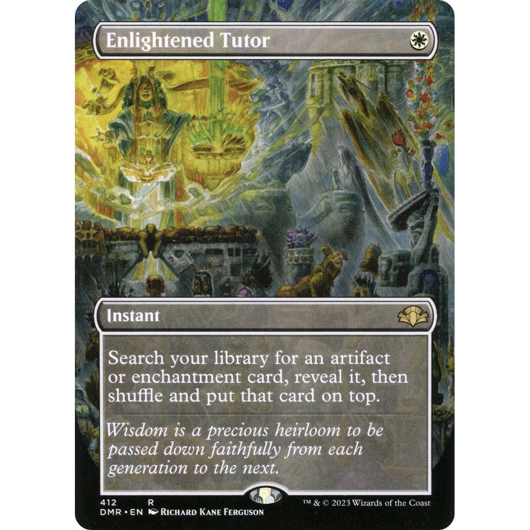 Enlightened Tutor (Borderless) (DMR-412) - Dominaria Remastered (Borderless)