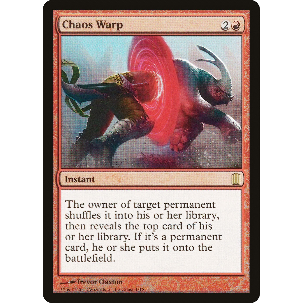 Chaos Warp (CM1-001) - Commander's Arsenal Foil