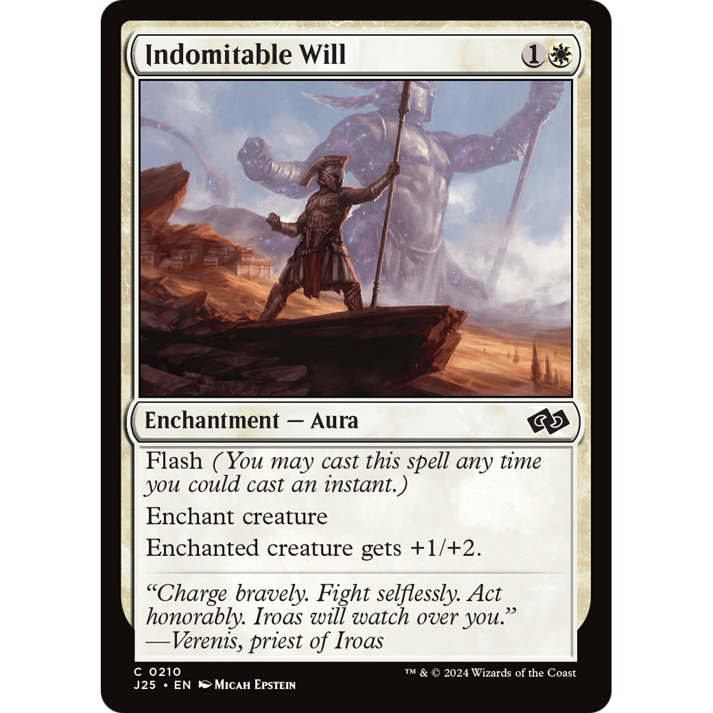 Indomitable Will (J25-210) - Foundations Jumpstart