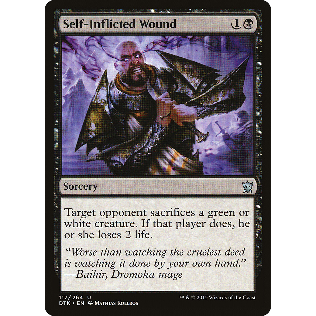 Self-Inflicted Wound (DTK-117) - Dragons of Tarkir