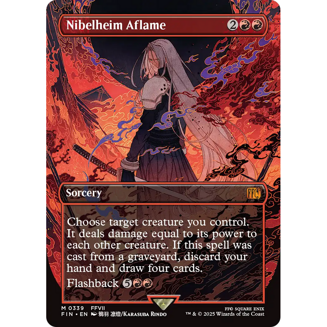 Nibelheim Aflame (FIN-339) - FINAL FANTASY (Borderless) Foil