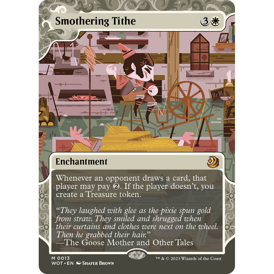 Smothering Tithe (WOT-013) - Wilds of Eldraine: Enchanting Tales: (Showcase) (Borderless)