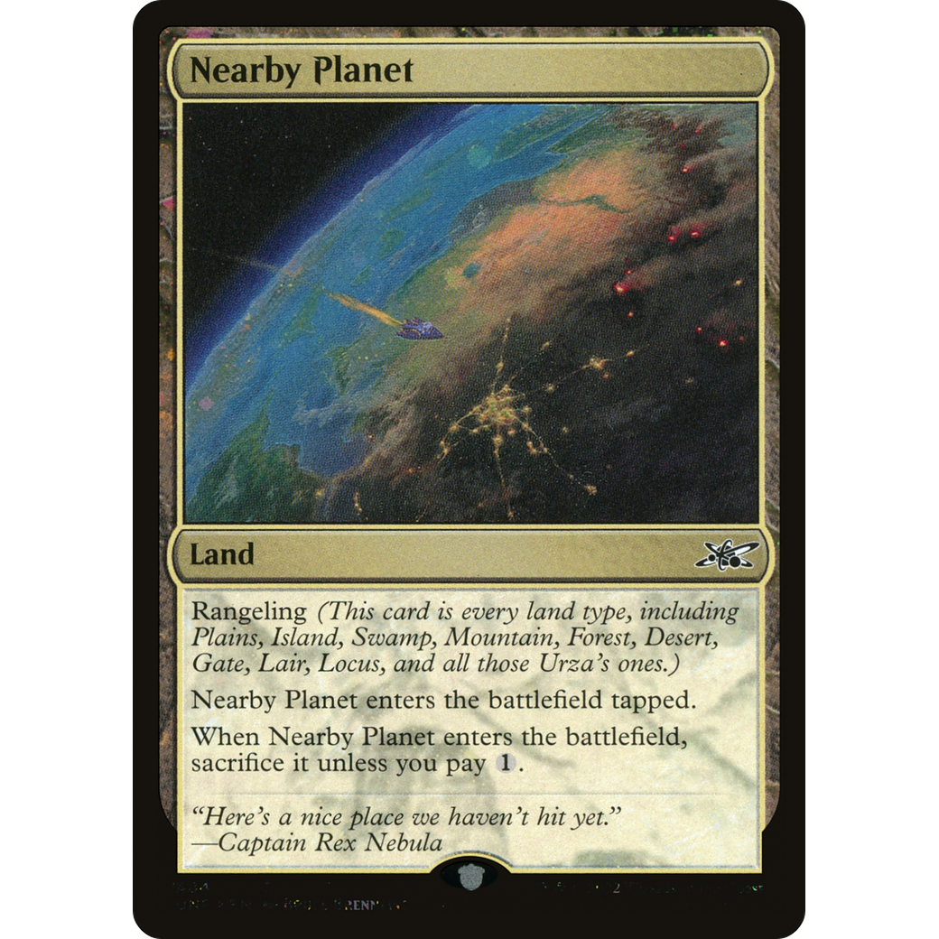 Nearby Planet (Galaxy Foil) (UNF-484) - Unfinity Foil