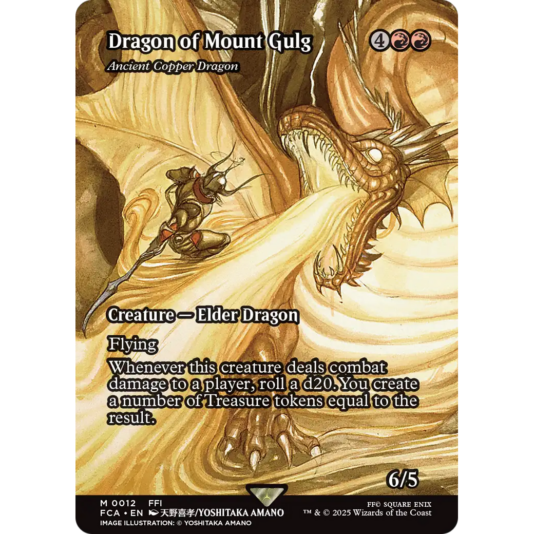 Dragon of Mount Gulg - Ancient Copper Dragon (Showcase) (FCA-012) - FINAL FANTASY: Through the Ages / Dragon of Mount Gulg (Borderless)