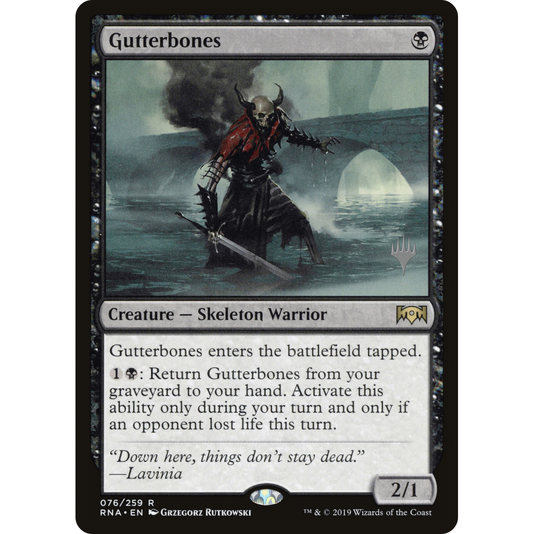Gutterbones (PPM20-076) - Ravnica Allegiance Promos Foil