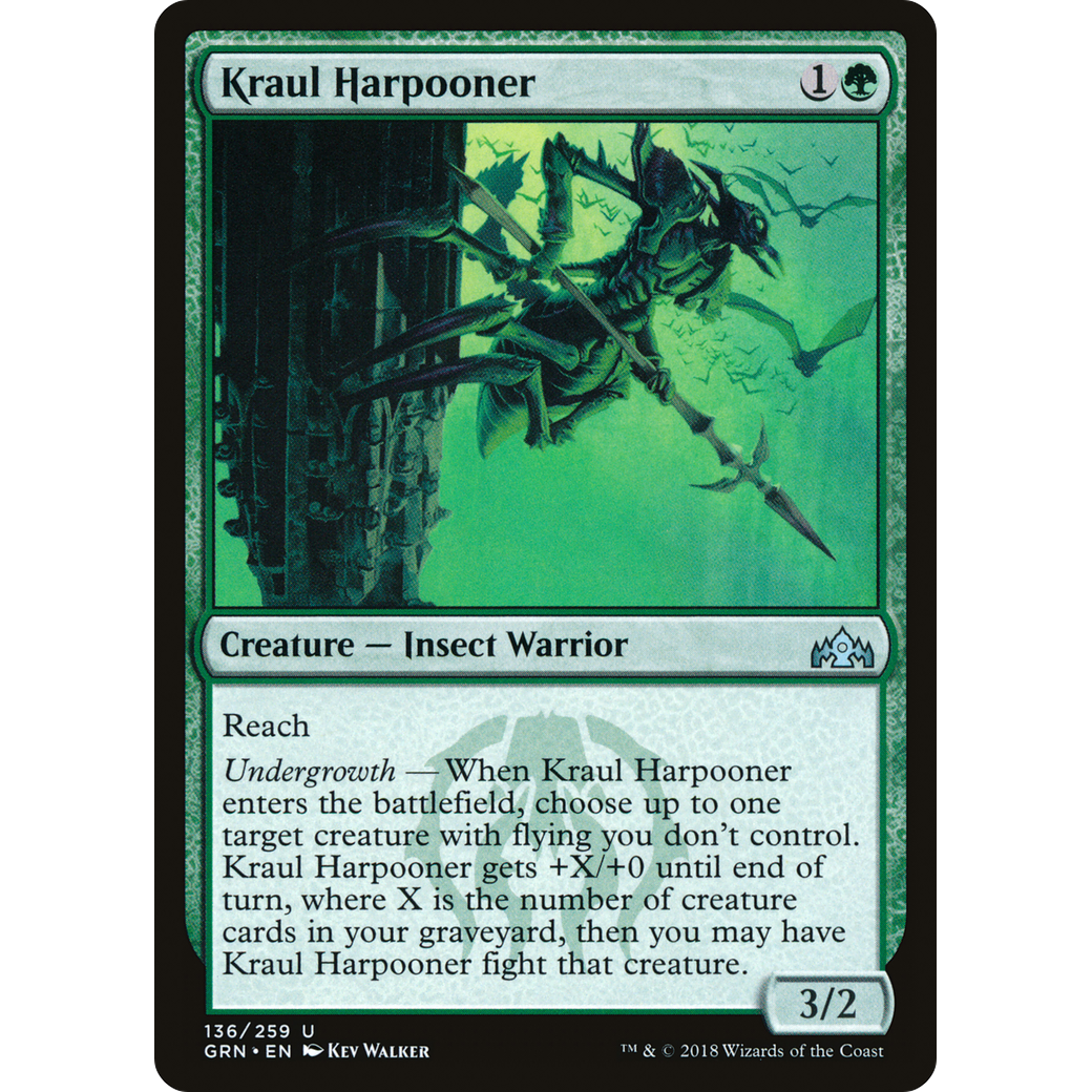 Kraul Harpooner (GRN-136) - Guilds of Ravnica Foil