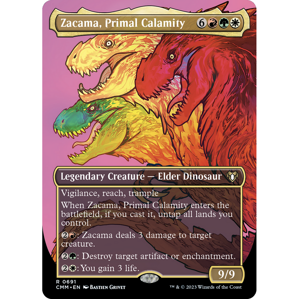 Zacama, Primal Calamity (CMM-691) - Commander Masters (Borderless)