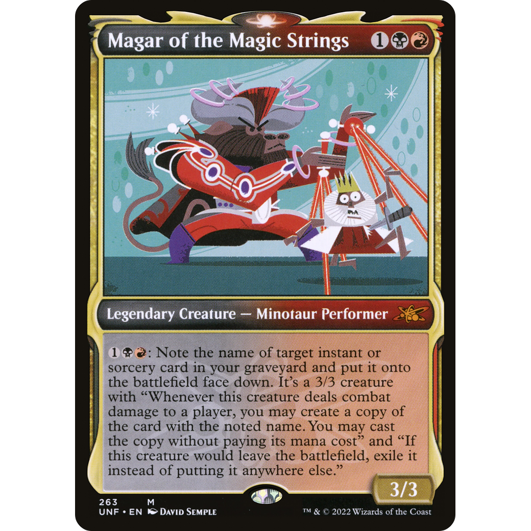 Magar of the Magic Strings (Showcase) (UNF-263) - Unfinity: (Showcase) Foil