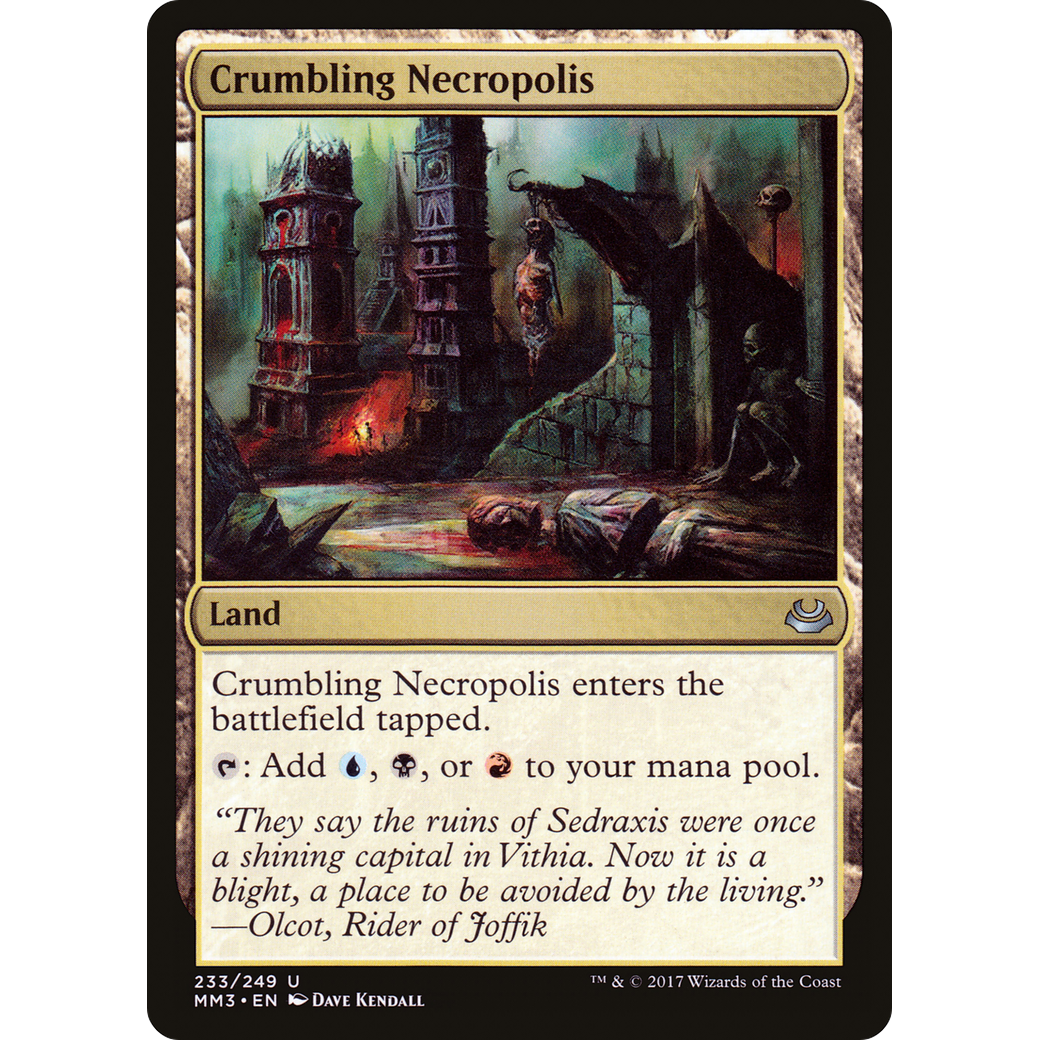 Crumbling Necropolis (MM3-233) - Modern Masters 2017 Foil