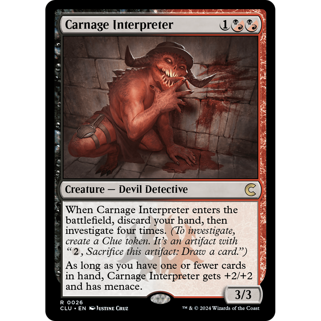 Carnage Interpreter (CLU-026) - Ravnica: Clue Edition