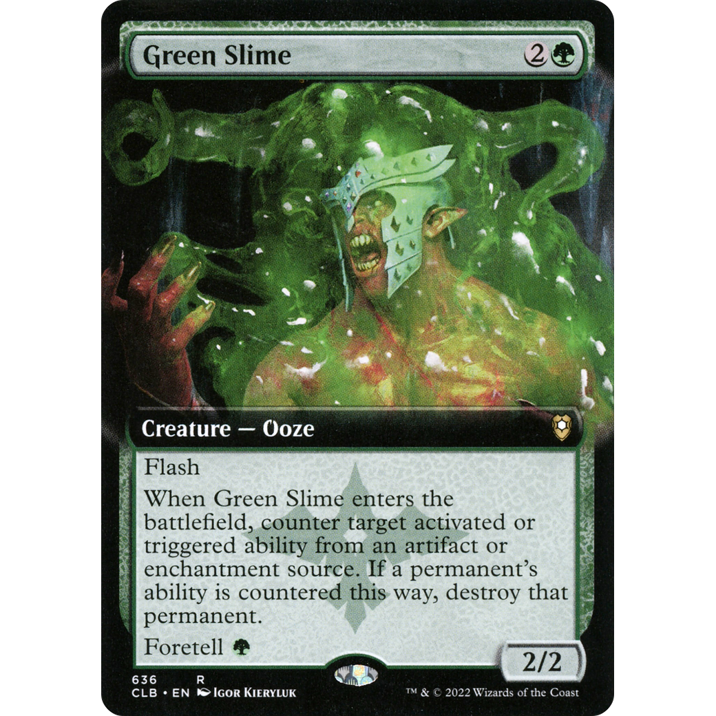 Green Slime (CLB-636) - Commander Legends: Battle for Baldur's Gate: (Extended Art)