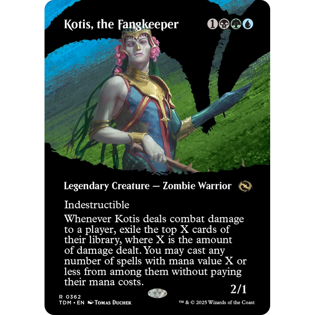 Kotis, the Fangkeeper (TDM-362) - Tarkir: Dragonstorm: (Showcase) (Borderless) Foil