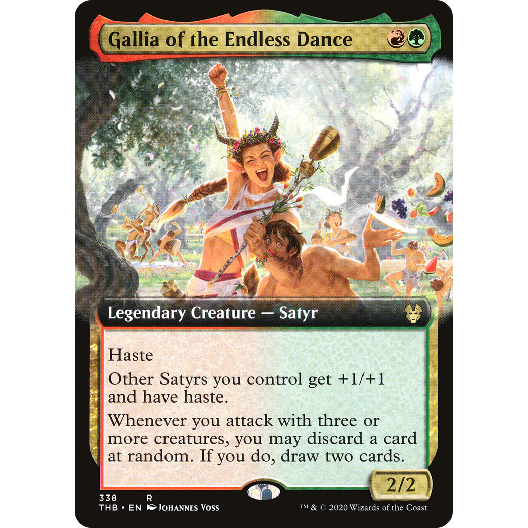 Gallia of the Endless Dance (Extended Art) (THB-338) - Theros Beyond Death: (Extended Art) Foil