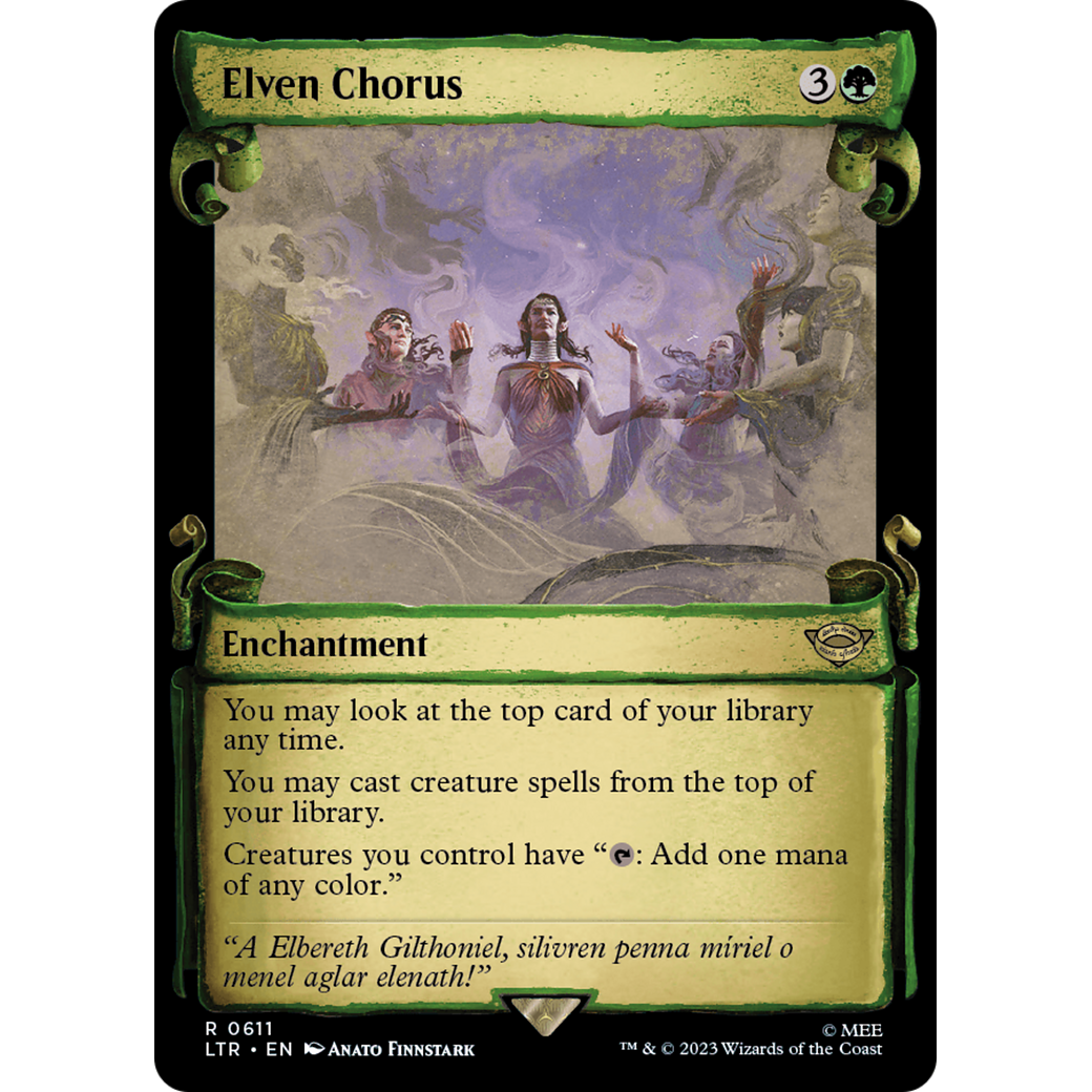Elven Chorus (LTR-611) - The Lord of the Rings: Tales of Middle-earth: (Showcase) Foil