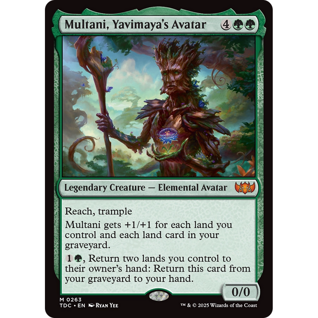 Multani, Yavimaya's Avatar (TDC-263) - Commander: Tarkir: Dragonstorm