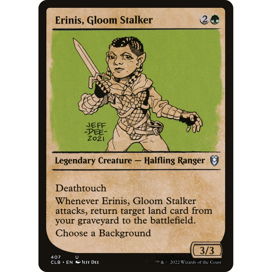 Erinis, Gloom Stalker (CLB-407) - Commander Legends: Battle for Baldur's Gate: (Showcase) Foil