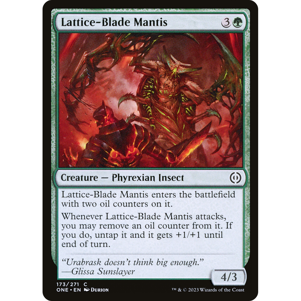 Lattice-Blade Mantis (ONE-173) - Phyrexia: All Will Be One Foil
