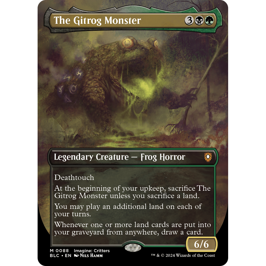 The Gitrog Monster (BLC-088) - Bloomburrow Commander (Borderless) Foil