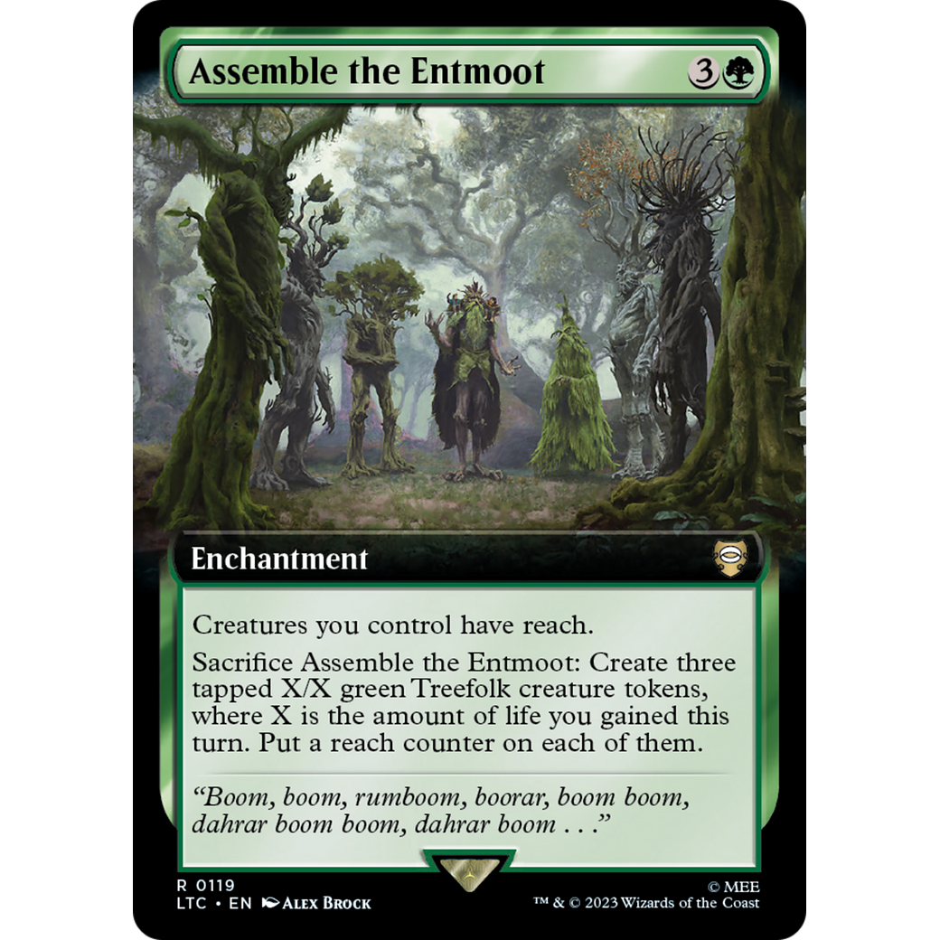 Assemble the Entmoot (Extended Art) (LTC-119) - Tales of Middle-earth Commander: (Extended Art) Foil
