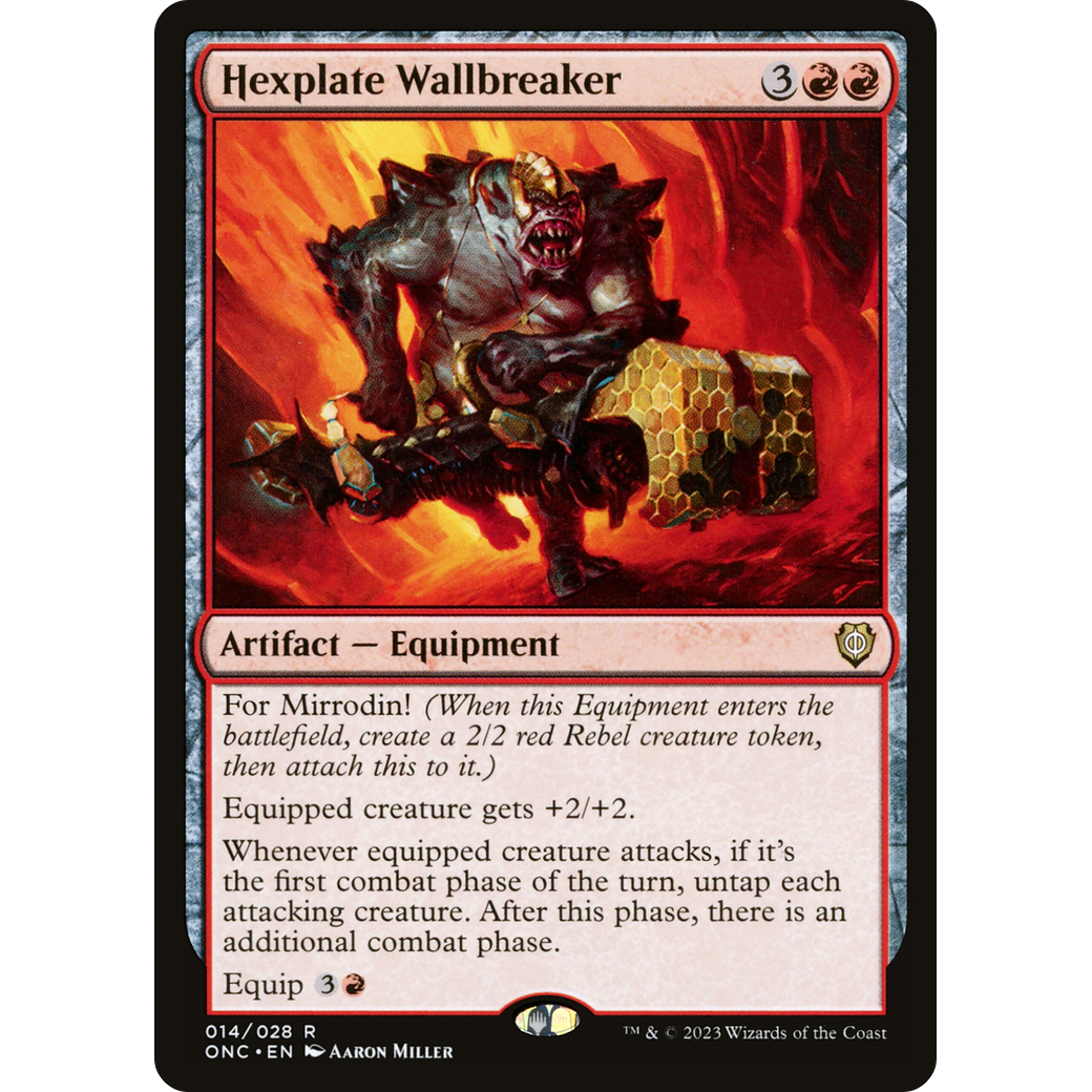 Hexplate Wallbreaker (ONC-014) - Phyrexia: All Will Be One Commander