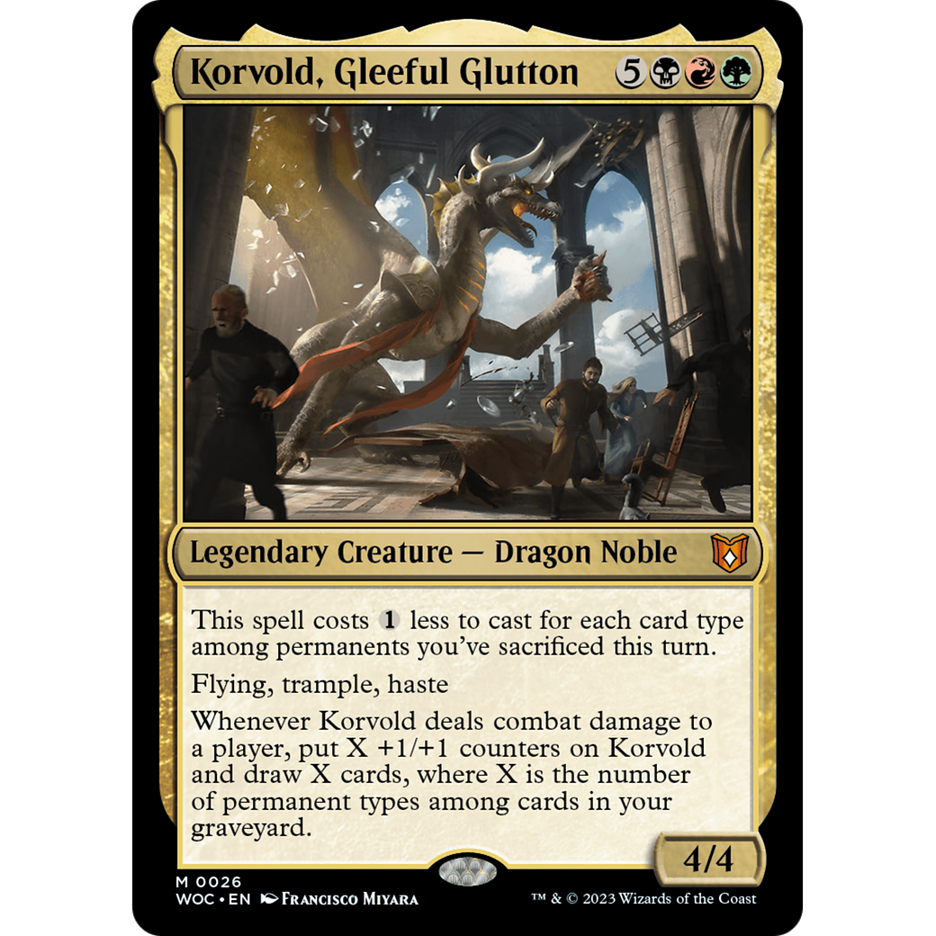 Korvold, Gleeful Glutton (WOC-026) - Wilds of Eldraine Commander
