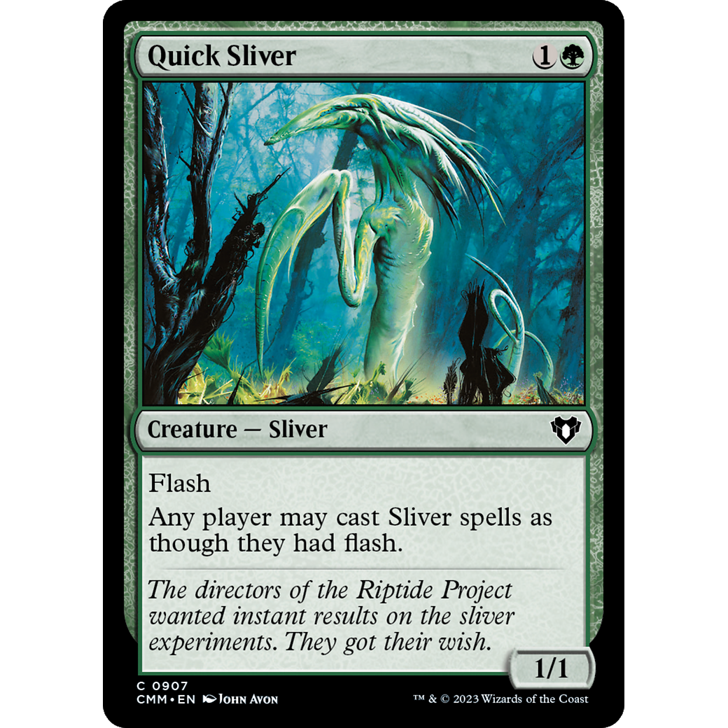 Quick Sliver (CMM-907) - Commander Masters