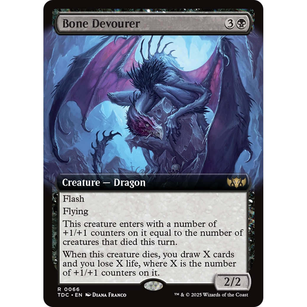 Bone Devourer (TDC-066) - Commander: Tarkir: Dragonstorm: (Extended Art)