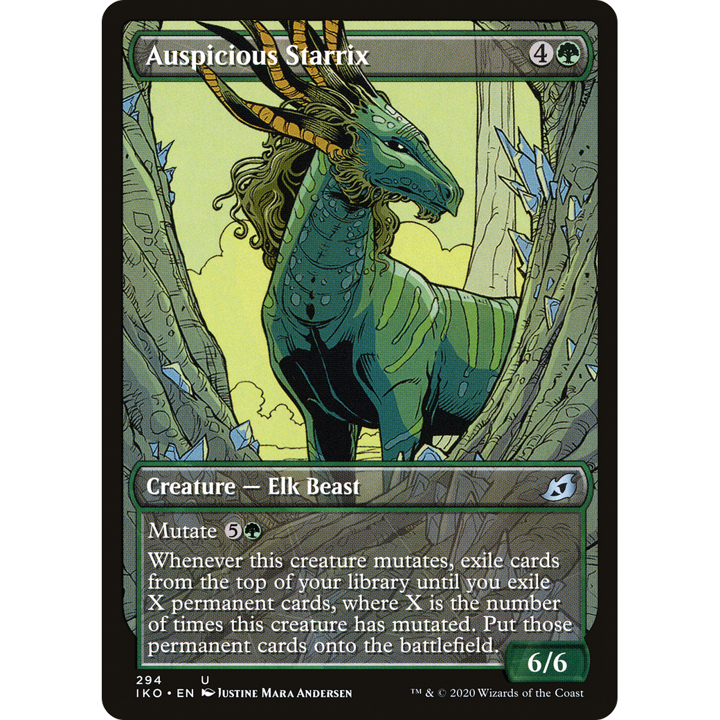 Auspicious Starrix (Showcase) (IKO-294) - Ikoria: Lair of Behemoths: (Showcase) Foil