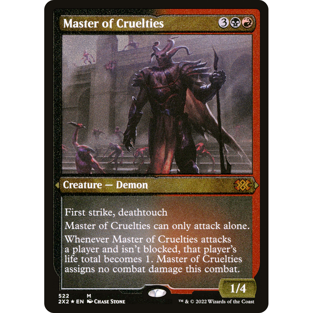 Master of Cruelties (Foil Etched) (2X2-522) - Double Masters 2022 Foil
