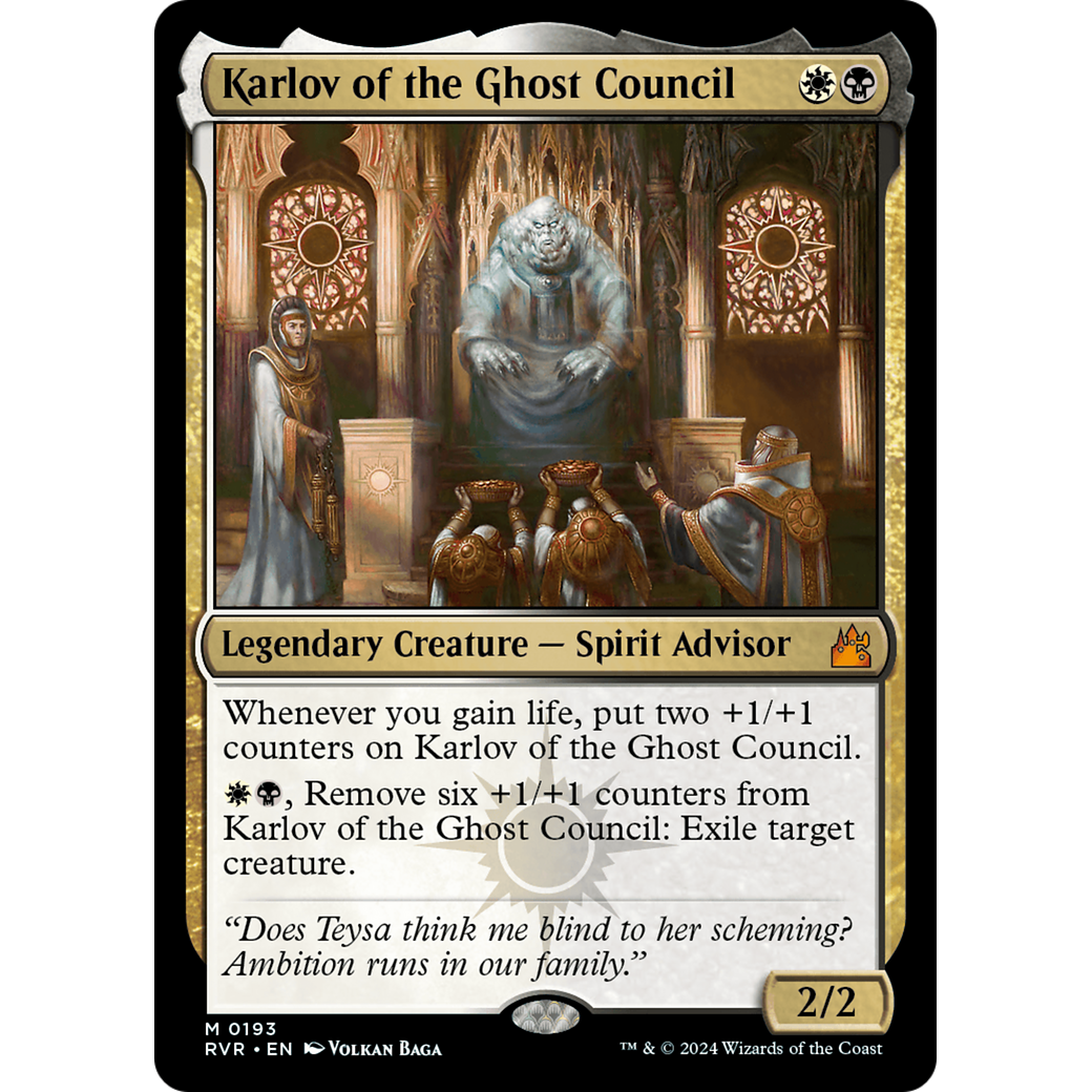 Karlov of the Ghost Council (RVR-193) - Ravnica Remastered Foil