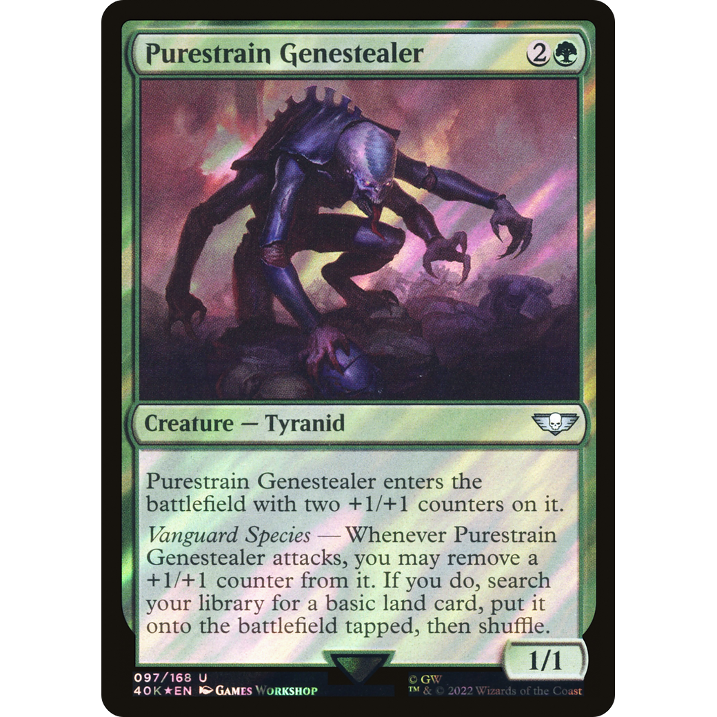 Purestrain Genestealer (40K-097) - Warhammer 40,000 Commander Foil