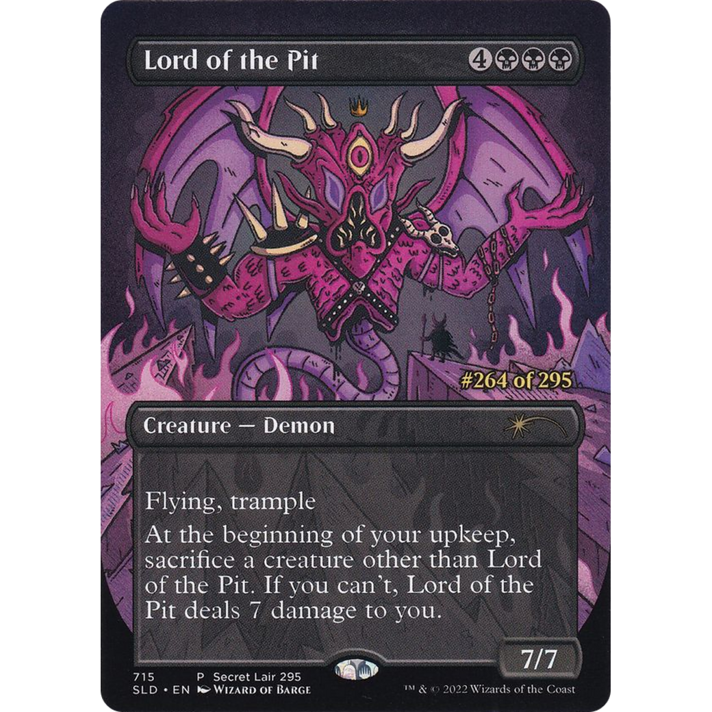 Lord of the Pit (Serial Numbered) (SLD-715) - Secret Lair Drop (Borderless)