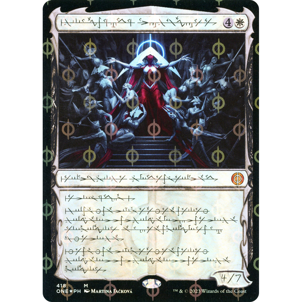 Elesh Norn, Mother of Machines (ONE-418) - Phyrexia: All Will Be One: (Showcase) Foil