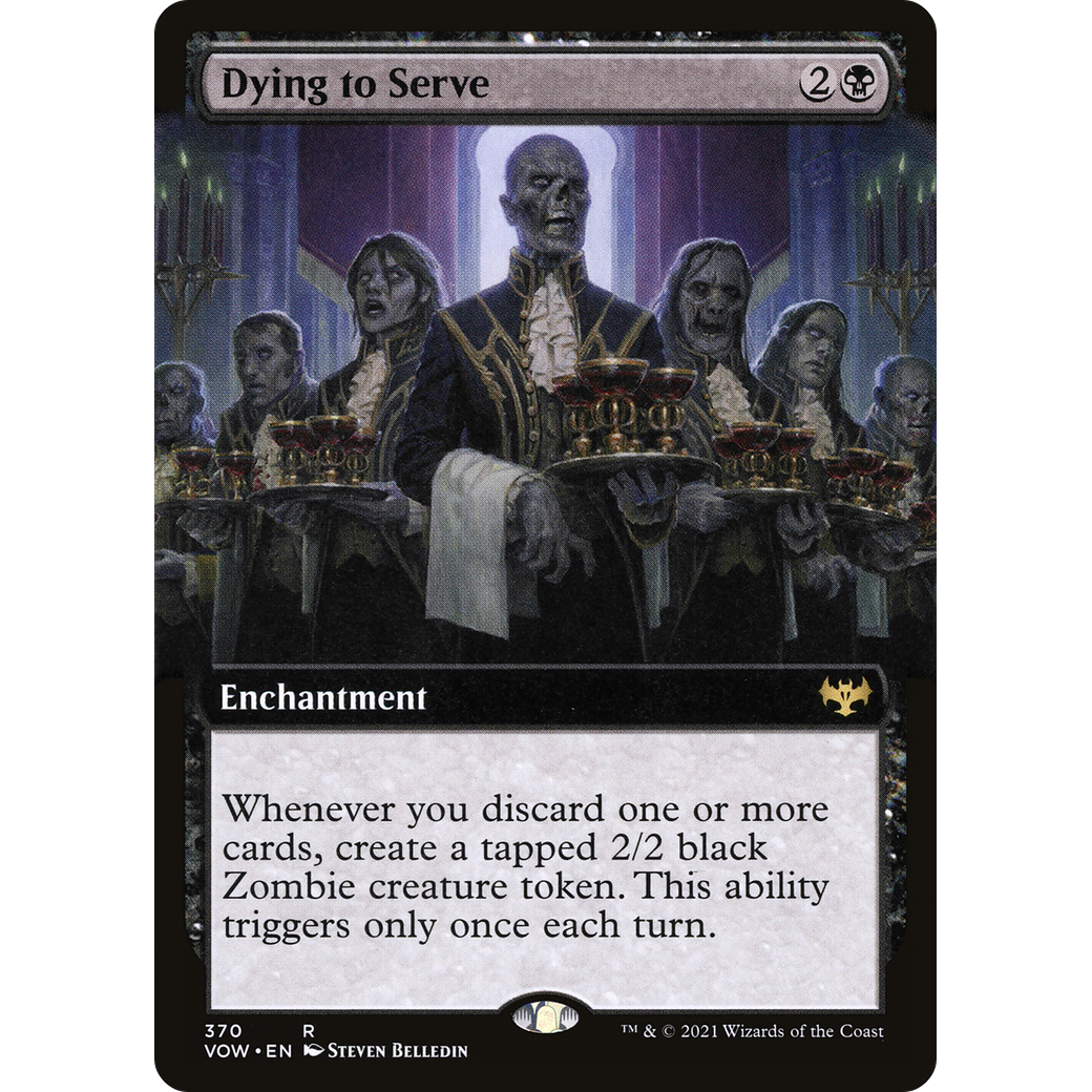 Dying to Serve (Extended Art) (VOW-370) - Innistrad: Crimson Vow: (Extended Art) Foil