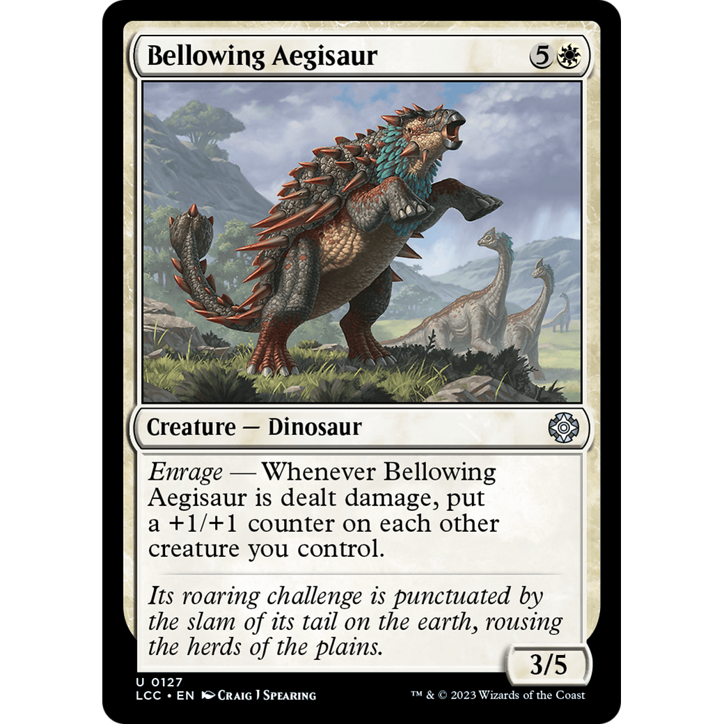 Bellowing Aegisaur (LCC-127) - The Lost Caverns of Ixalan Commander