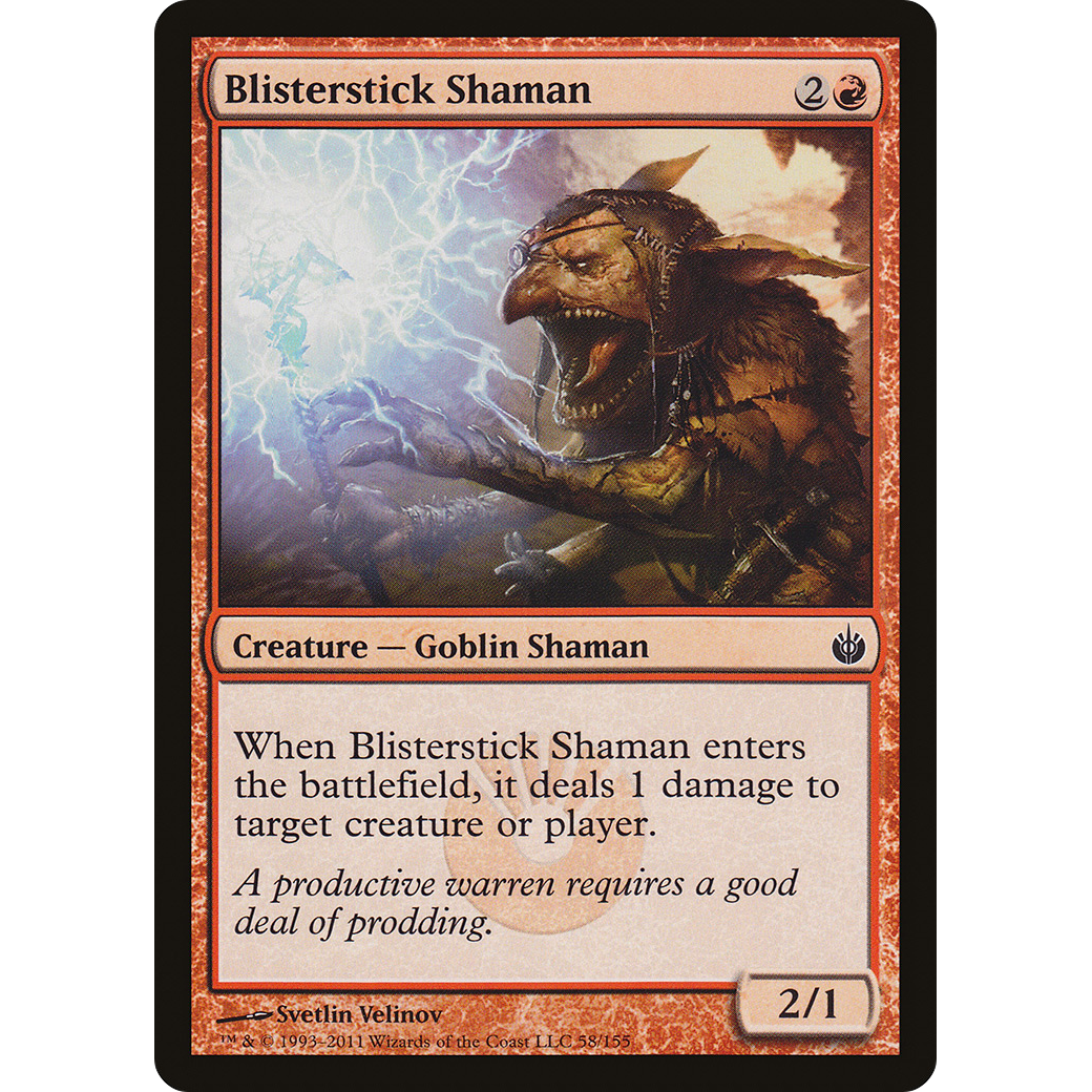 Blisterstick Shaman (MBS-058) - Mirrodin Besieged Foil