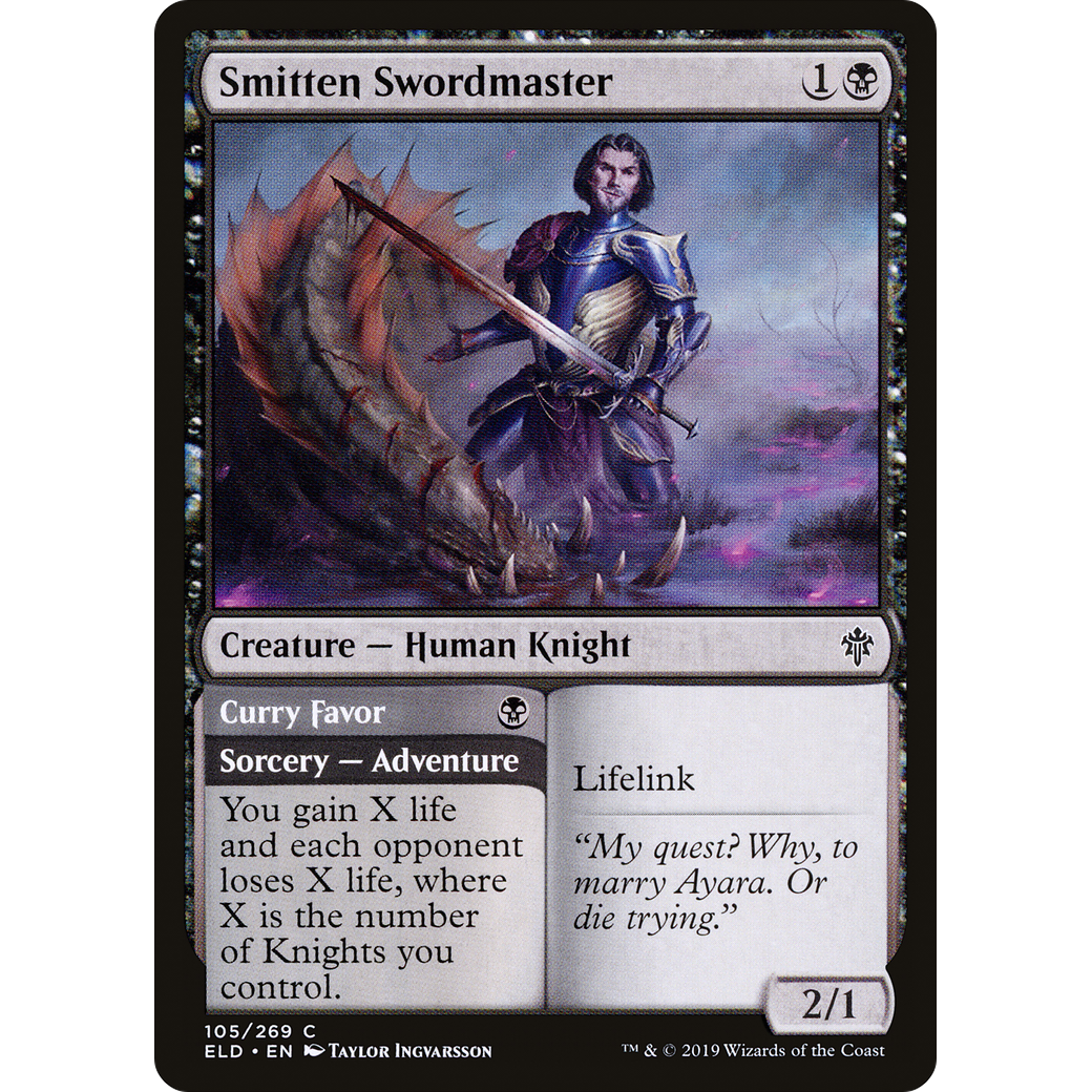Smitten Swordmaster (ELD-105) - Throne of Eldraine Foil