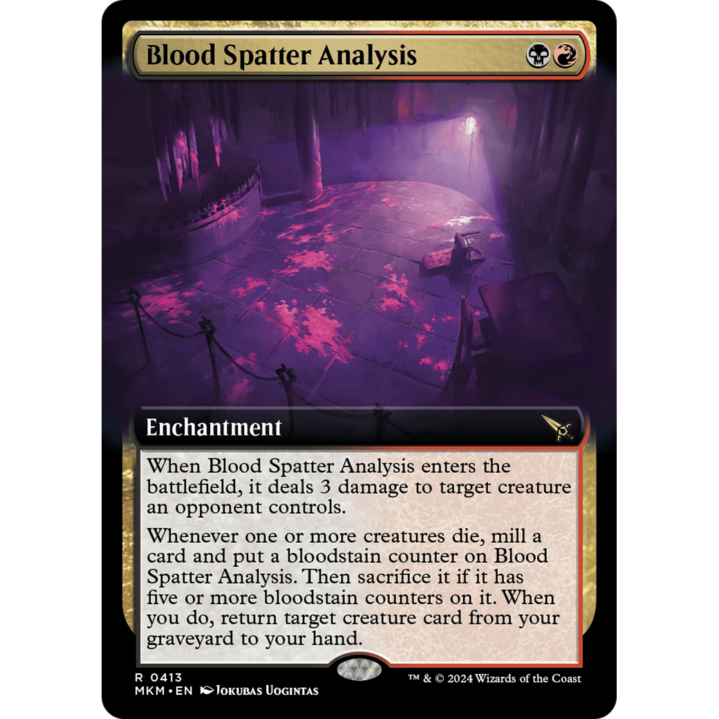 Blood Spatter Analysis (MKM-413) - Murders at Karlov Manor: (Extended Art)